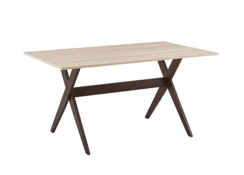 DINING TABLE DELVIN 6 PLACES TM-6483MBH BURN BEEC